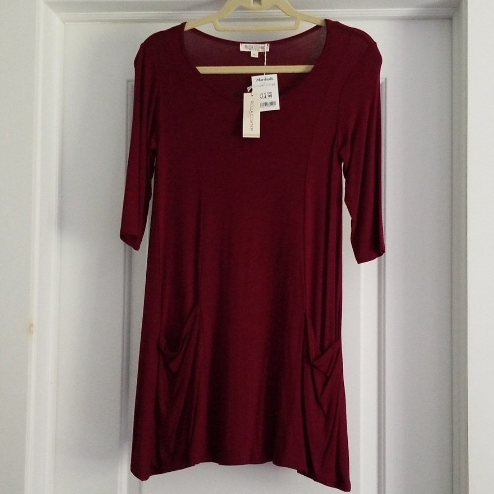 NWT!! Burgundy Tunic/Dress!
